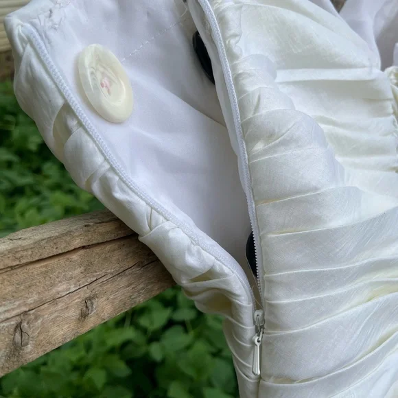 Cinderella Divine Short White Strapless Wedding Dress - Picture 10 of 12